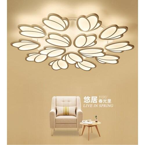 Modern lamparas de techo chandelier ceiling chandeliers ceiling living room bedroom cafe hotel AC85-265V home decoration