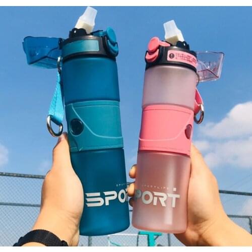 500ml 750ml Sport Water Bottle Leakproof Shaker Drink Bottle Outdoor Travel drinking bottle Portable BPA free