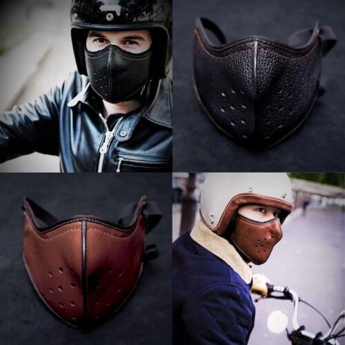 Outdoor Headscarves Punk Leather Camping Hiking Scarves Cycling Sports Bandana Riding Motorcycle Biker Headwear Scarf Mask