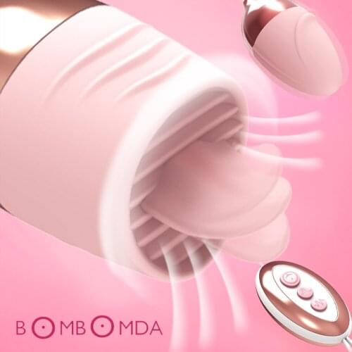 Tongue Clitoris Licking Vibrator For Women Vagina G spot Stimulator Jumping Eggs Double Heads Vibrator Adult Sex Toys For Women