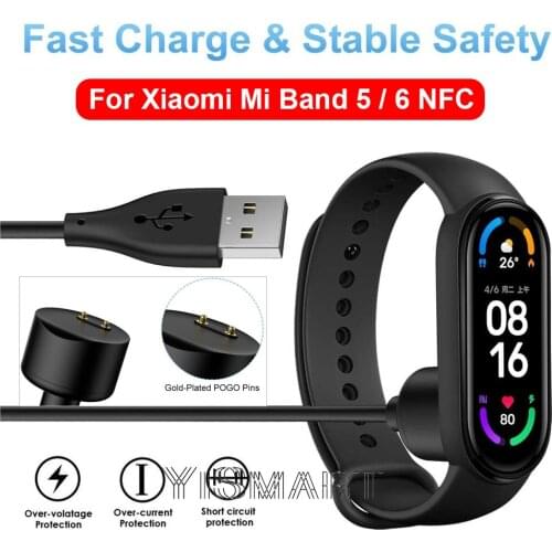 Replacement Xiaomi Mi Band 5 Miband 5 6 NFC USB Charging Cable Dock Charger Yismart