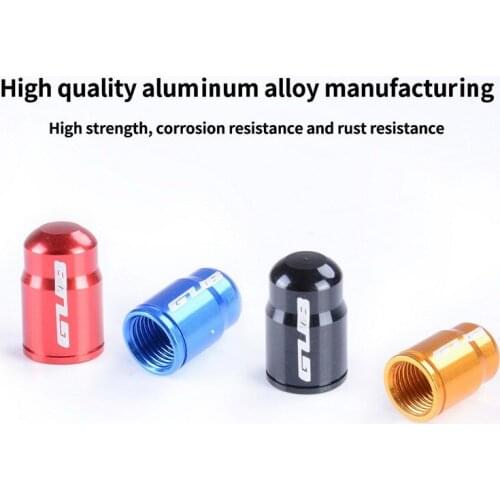 1/2pc aluminum alloy bicycle tire valve French mouth/beauty mouth valve dust cover mountain bike nut bicycle accessories