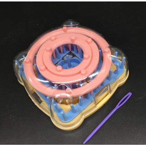 1Set Hand Knitting Tools Flower Fork Knitted Device Knitting Loom Knit Daisy Flower Pattern Maker Weave Set Home DIY Craft Tool