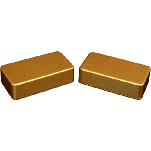 2X 1590B Aluminum Metal Stomp Box Case Paint Color for DIY Pedal Kits