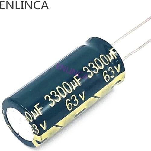 20pcs/lot T13 high frequency low impedance 63v 3300UF aluminum electrolytic capacitor size 18*40 3300UF 63v 20