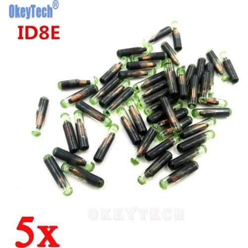 OkeyTech 5pcs/lot Car Key Chips 8E Glass Chip For Honda Auto Transponder Chip ID8E Car Key Transponder Chip High Quality
