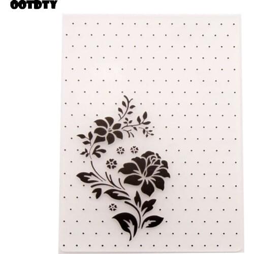 Unipue Flower Plastic Embossing Folder Template DIY Scrapbook Photo Album Card Making Decoration Crafts