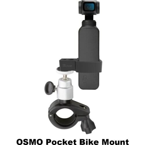 Bicycle Mount Holder Bike Bracket Clamp Clip for DJI OSMO Pocket/Pocket 2 Gimbal Camera Stabilizer with 1/4 Inch Screw Accessory