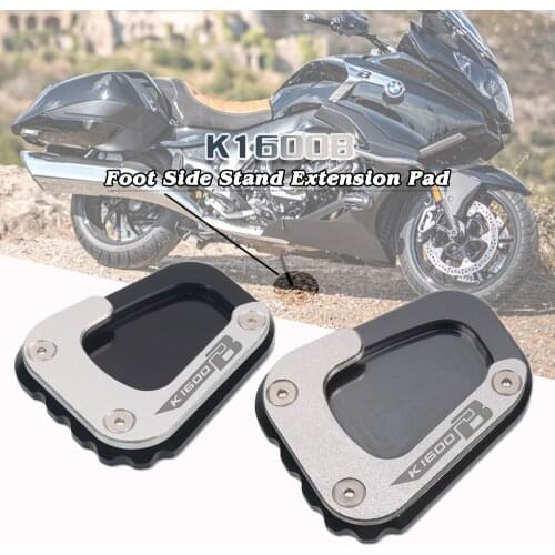 For BMW K1600B K 1600B K 1600 B 2017-2020 Motorcycle CNC Kickstand Foot Side Stand Extension Pad Support Plate Enlarge Stand
