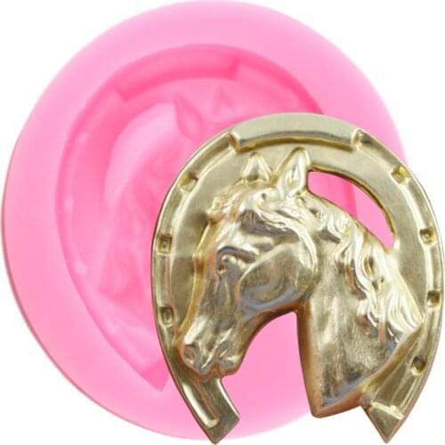 Horse Head Silicone Mold Sugarcraft Cake Decorating Tools DIY Baking Fondant Chocolate Moulds Candy Polymer Clay Moulds