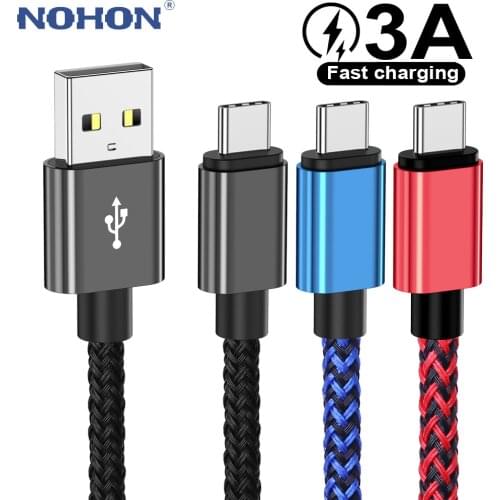 Type C USB Cable For Samsung A50 A51 S20 Xiaomi mi Redmi Note 10 Huawei Mate 20 30 Honor USBC Fast Charge Wire Data Charger Cord