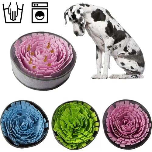 Pet Feeder Smell Snuffle Feeding Mat Toy Cat Dog Slow Food Bowl Food Dispenser Training Blanket Snuffle Feeding Mat