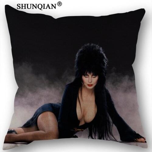Linen Cotton Pillowcase Elvira Pillow Cover Home Textiles Decorative Pillowcase Customize Gift 45x45cm one side