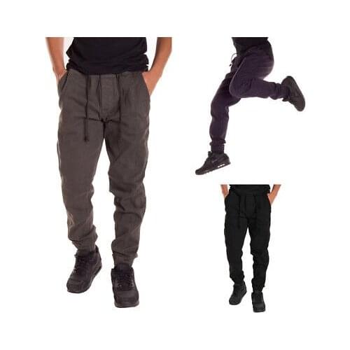 Fashion Men Casual Joggers Dance Sportwear Baggy Harem Long Pants Snacks Trousers Sweatpants Autumn