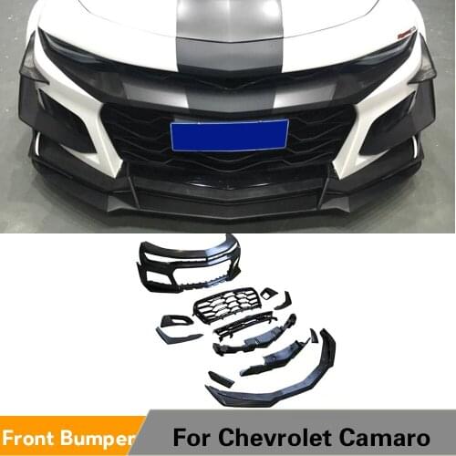 For Chevrolet Camaro 2016 - 2019 Front Bumper Lip Front Bumper Lip Spoiler Carbon Fiber / FRP