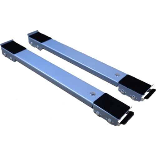 2 Pcs Drum Washing Machine Refrigerator Mobile Base Stand Bracket Multi-functional Movable Trolley Fixed Mount Racks Adjustable