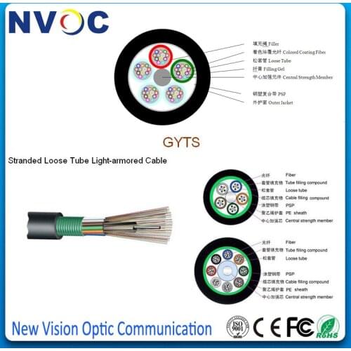 SM,G652D,12core,GYTS Outdoor Duct Single Mode Fiber Optic Cable