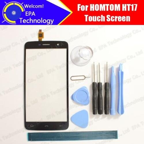 5.5 inch HOMTOM HT17 Touch Screen Glass 100% Guarantee Original New Glass Panel Touch Screen For HT17+tools+ Adhesive