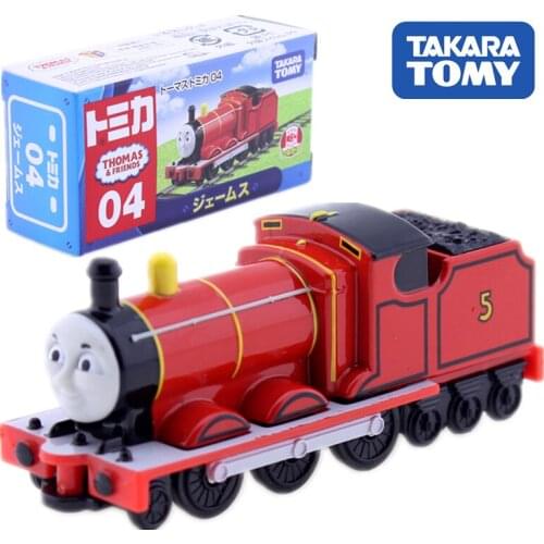 Takara Tomy Tomica No. 04 James The Tank Engine locomotive model kit Diecast hot train Toys funny pop baby track dolls