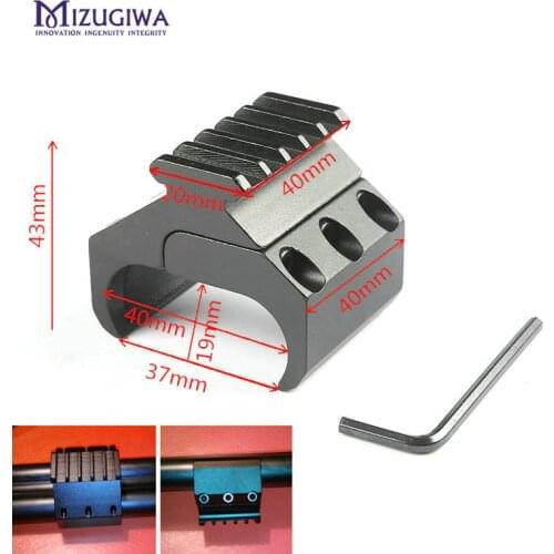 Tactical Single Tube / Double Tube Rifle Picatinny Rail Adaptor for 20mm Weaver Dovetail Mount Hunting Bipod Flashlight Laser