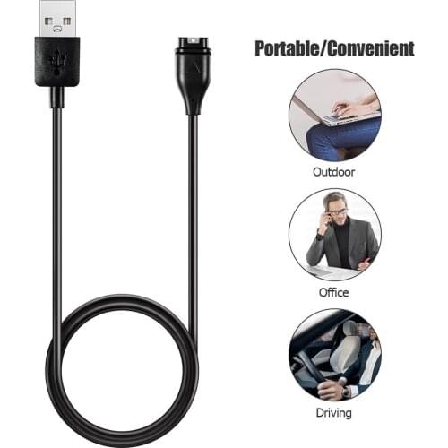 1m/3.3ft USB Charging Cable Charger for Garmin Fenix 6S 6 5 Plus 5X Vivoactive 3 Overvoltage and Overload Protection