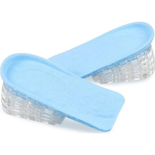 INCHENG High Quality silicone Men Women Orthopedic silicone Height Increase Insoles Invisible Half Silicone Foot Pad Shoe Feet