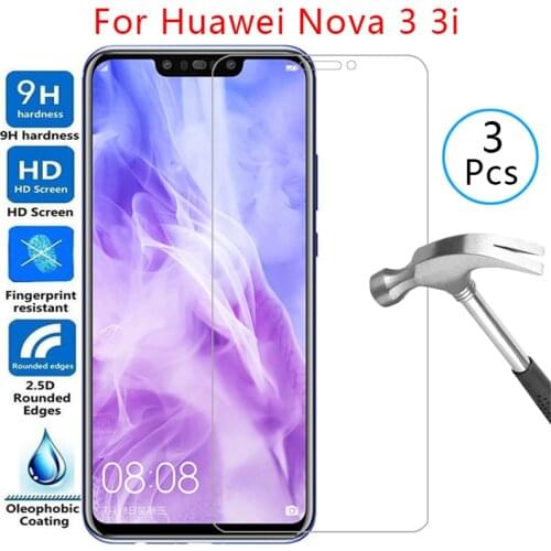 Tempered glass screen protector for huawei nova 3i 3 i case cover on huawey nova3 nova3i i3 6.3 protective phone coque bag 360