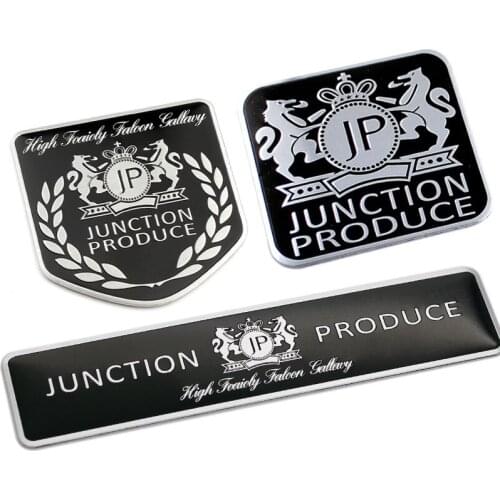 1 Pcs 3D Alumium JP emblem badge Body Car Stickers Decal Car Styling