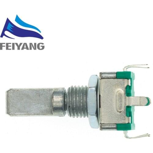 1pcs Rotary encoder,code switch/EC11/ audio digital potentiometer,with switch,5Pin, handle length 20mm