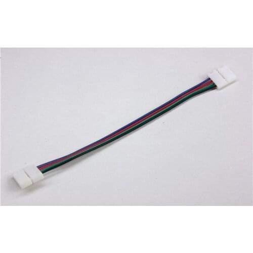 10PCS 4pin Connector Wire Cable For Led Strip 5050 RGB Color 10mm PCB