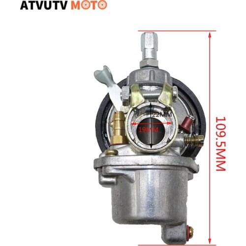 19mm Carburetor For 49cc 60cc 66cc 80cc 2 Stroke Engine Motorized Bicycle Bike Carb