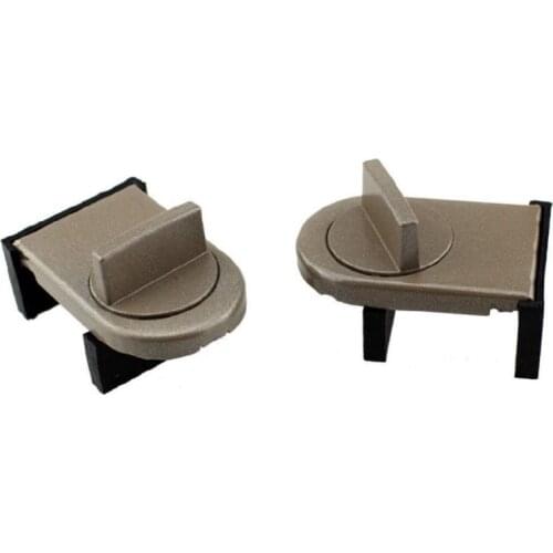 2Pcs Window Lock Sliding Sash Stopper Cabinet Position Limit Spacer Doors Security Anti-theft Lock Wedge With Rubber Cover