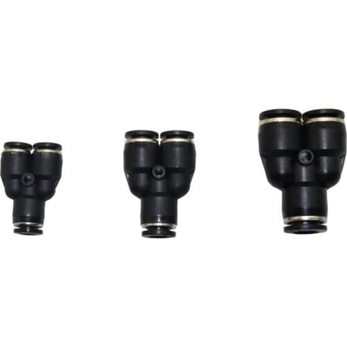 3 Pcs Y type Quick coupling Pipe joint Pneumatic connector Garden mist cooling Tracheal hose Quick Connector