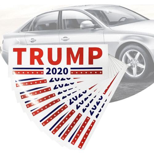 5/10pcs Decal Accessories Car Bumper Stickers With Lettering Donald Trump President Campaign Window Film Sticker Self Adhesive