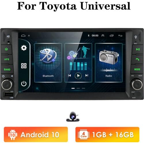 7inch touch screen Android 9 Car radio GPS Radio for Toyota Corolla RAV4 Terios Prado Camry Multimedia SWC FM CAM-IN USB Mic Map