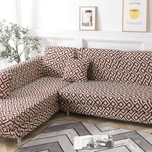 Elastic Sofa Cover For Living Room Stretch Sofa Couch Covers L-shape Corner Sectional Sofa Furniture Protector 1/2/3/4-seater