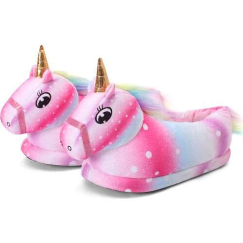 Kids Slippers for Boy Girl Home Unicorn Shoes Shoes Winter Soft Bottom House Indoor Slippers Kids Shoes Cute Animals Style