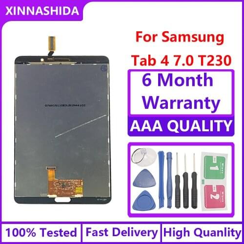 For Samsung Galaxy Tab 4 7.0 SM-T230 T230 SM-T231 T231 T235 LCD Display Touch Screen Digitizer Sensors Full Assembly Panel