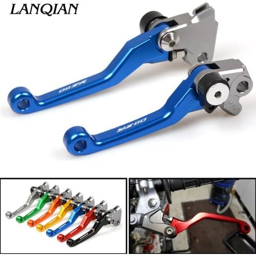 CNC Blue Pivot Dirt Foldable Bike Brake Clutch Levers For YAMAHA YZ80 YZ85 YZ 80 85 1995-2014 1996 1997 2000 Motorcycle Billet
