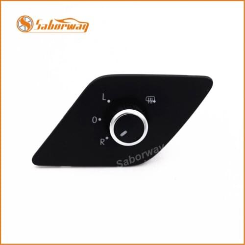 Saborway Chrome Folding Heating Side Mirror Switch Knob For Jetta MK6 16D 959 565 5C7 959 565