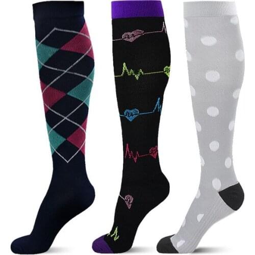 Compression Socks for Men & Women - Best Stockings for Running Medical Athletic Edema Diabetic Varicose Veins Travel Socks