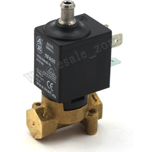 SFA00 AE N/O 2/2 Way AC 220V G1/8" Brass Coffee Makers Steam Air Water Electric Solenoid Valve 2 Position 2 Way Normally Open