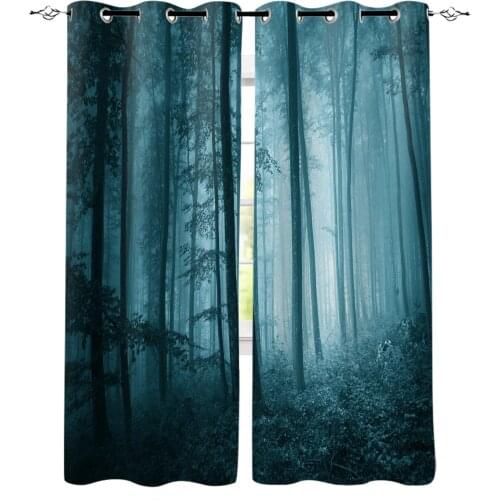 Forest Plant Woods Horror Curtain for Living Room Kids Room Decoration Bedroom Curtain Window Treatment Drapes