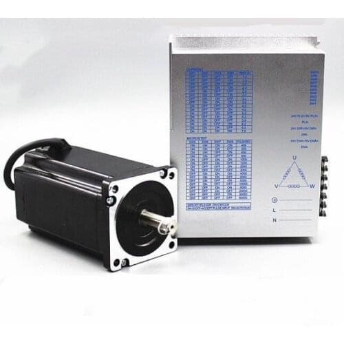 Nema 36 Stepper Motor kit 8.5/12.5N.m 4A Step Motor 86BYG350+ AC110V/220V Digital Motor Driver HB3722