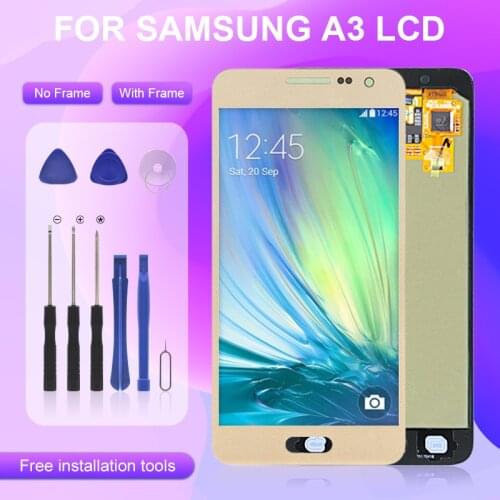 Promotion Catteny For Samsung A3 2015 LCD A300F Touch Screen Digitizer A300 Display Assembly Free Shipping