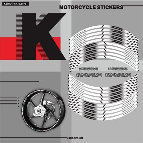 Motorcycle tire Creative stickers Custom Inner decorative decals rim wheel foil For DUCATI HYPERMOTARO 796 821 939 1100 950