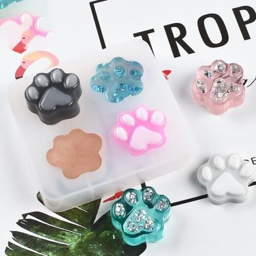 Cat Paw Silicone Mold DIY Making Jewelry Handmade UV Resin Epoxy Mould Craft