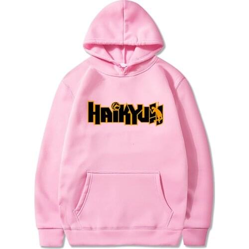 Japanese Anime Streetwear Haikyuu Hoodie Cartoon Harajuku Karasuno Fly High Graphic Unisex Blouse Feminine Must-see Women Cloth