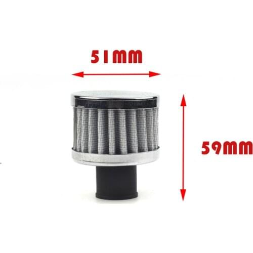 Universal Interface Motorcycle Air Filters 18mm 12mm 9mm 25mm Car Cone Cold Air Intake Filter Turbo Vent Crankcase Breather