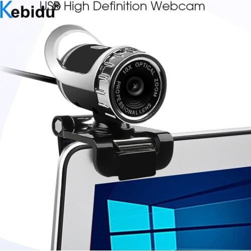 Kebidu USB Webcam 360 Degree Computer Camera With MIC Clip-on for PC Laptop Notebook Computer Skype Youtube